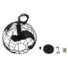LEDTM® EARTH 01205 Vintage Κρεμαστό Φωτιστικό Οροφής με Ντουί 1 x E27 AC 220-240V IP20 - Μαύρο - Μ30 x Π30 x Υ30cm - Image 9