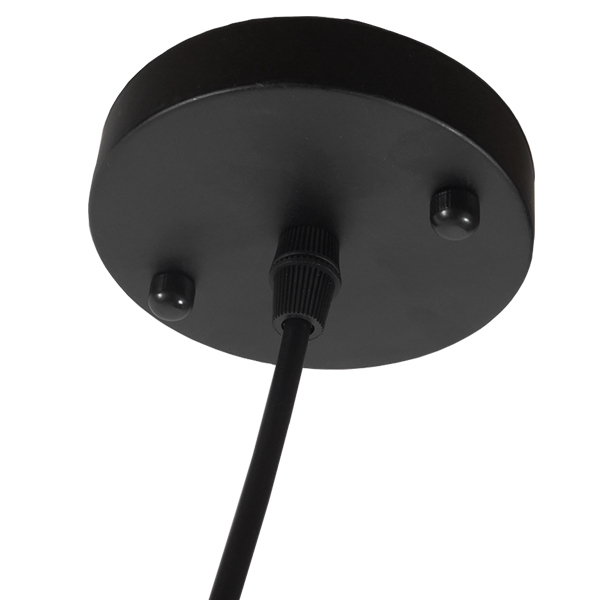 LEDTM® EARTH 01205 Vintage Κρεμαστό Φωτιστικό Οροφής με Ντουί 1 x E27 AC 220-240V IP20 - Μαύρο - Μ30 x Π30 x Υ30cm - Image 8
