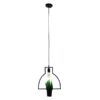 LEDTM® FLOWERPOT 10001209 Μοντέρνο Κρεμαστό Φωτιστικό Οροφής με Ντουί 1 x E27 AC 220-240V IP20 - Μαύρο & Πράσινο - Μ34 x Π34 x Y34cm - Image 4