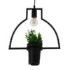 LEDTM® FLOWERPOT 10001209 Μοντέρνο Κρεμαστό Φωτιστικό Οροφής με Ντουί 1 x E27 AC 220-240V IP20 - Μαύρο & Πράσινο - Μ34 x Π34 x Y34cm - Image 6