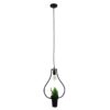 LEDTM® FLOWERPOT 10001210 Μοντέρνο Κρεμαστό Φωτιστικό Οροφής με Ντουί 1 x E27 AC 220-240V IP20 - Μαύρο & Πράσινο - Μ27 x Π27 x Υ40cm - Image 4
