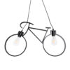 LEDTM® BIKE 01213 Vintage Κρεμαστό Φωτιστικό Οροφής με Ντουί 2 x E27 AC 220-240V IP20 - Μαύρο - Μ67 x Π3.5 x Υ41cm - Image 5