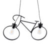 LEDTM® BIKE 01213 Vintage Κρεμαστό Φωτιστικό Οροφής με Ντουί 2 x E27 AC 220-240V IP20 - Μαύρο - Μ67 x Π3.5 x Υ41cm - Image 6