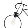 LEDTM® BIKE 01213 Vintage Κρεμαστό Φωτιστικό Οροφής με Ντουί 2 x E27 AC 220-240V IP20 - Μαύρο - Μ67 x Π3.5 x Υ41cm - Image 7