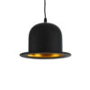 LEDTM® CHARLO 01214 Vintage Κρεμαστό Φωτιστικό Οροφής με Ντουί 1 x E27 AC 220-240V IP20 - Μαύρο & Χρυσό - Μ26 x Π26 x Υ16cm - Image 2
