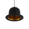 LEDTM® CHARLO 01214 Vintage Κρεμαστό Φωτιστικό Οροφής με Ντουί 1 x E27 AC 220-240V IP20 - Μαύρο & Χρυσό - Μ26 x Π26 x Υ16cm - Image 6