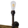 LEDTM® ENIMAS 01217 Vintage Φωτιστικό Τοίχου - Απλίκα με Ντουί 2 x E27 AC 220-240V IP20 - Χάλκινο & Καφέ - Μ65 x Π23 x Υ76cm - Image 6