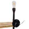 LEDTM® ENIMAS 01217 Vintage Φωτιστικό Τοίχου - Απλίκα με Ντουί 2 x E27 AC 220-240V IP20 - Χάλκινο & Καφέ - Μ65 x Π23 x Υ76cm - Image 8