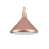 LEDTM® FERCLA 01224 Μοντέρνο Κρεμαστό Φωτιστικό Οροφής με Ντουί 1 x E27 AC 220-240V IP20 - Χάλκινο & Λευκό - Μ27 x Π27 x Υ25cm - Image 2