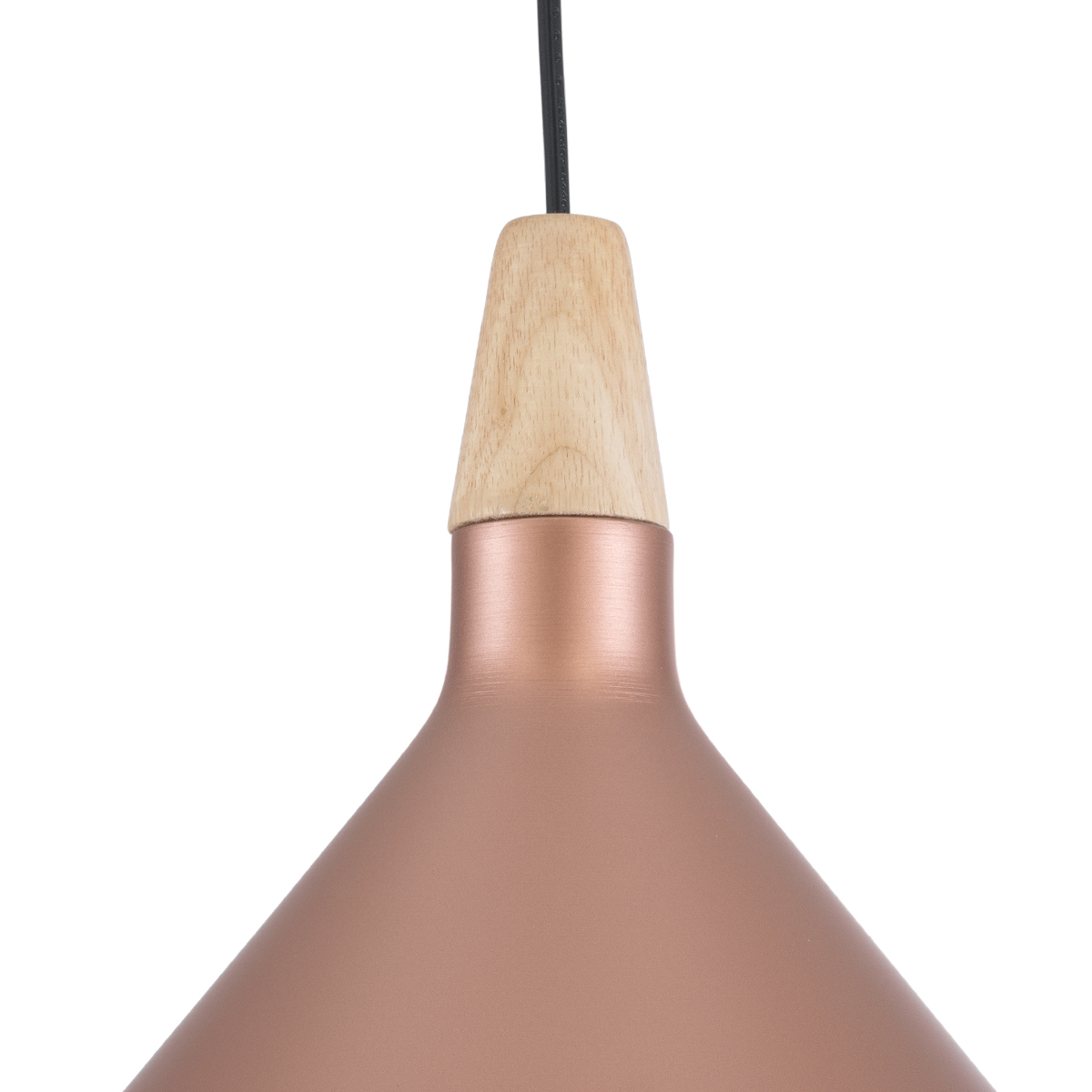 LEDTM® FERCLA 01224 Μοντέρνο Κρεμαστό Φωτιστικό Οροφής με Ντουί 1 x E27 AC 220-240V IP20 - Χάλκινο & Λευκό - Μ27 x Π27 x Υ25cm - Image 8