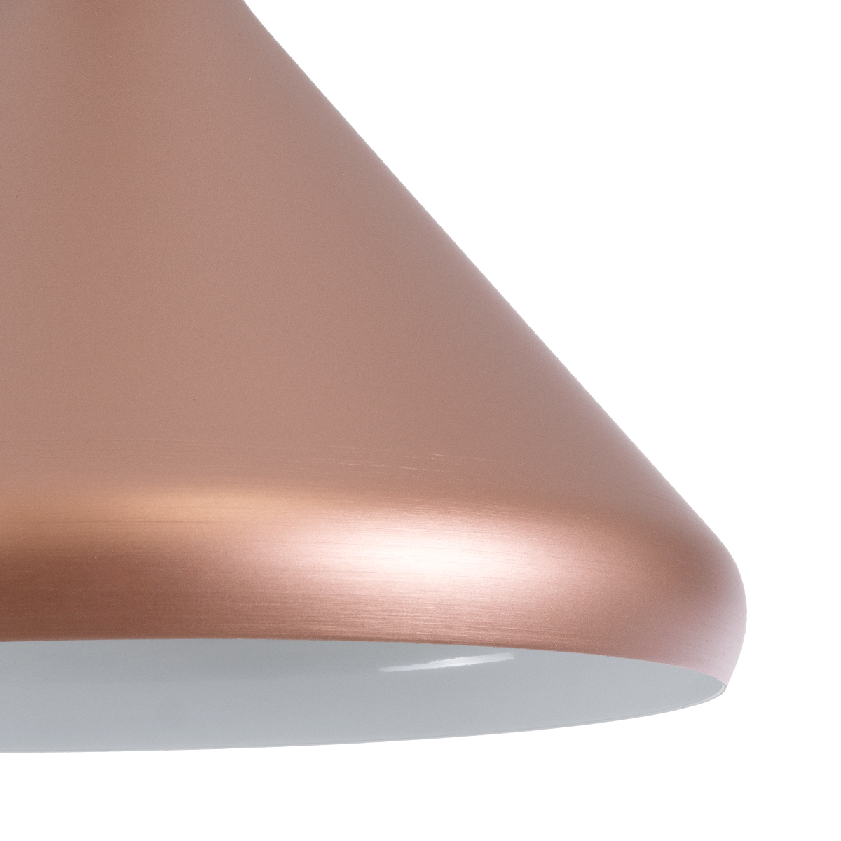 LEDTM® FERCLA 01224 Μοντέρνο Κρεμαστό Φωτιστικό Οροφής με Ντουί 1 x E27 AC 220-240V IP20 - Χάλκινο & Λευκό - Μ27 x Π27 x Υ25cm - Image 9
