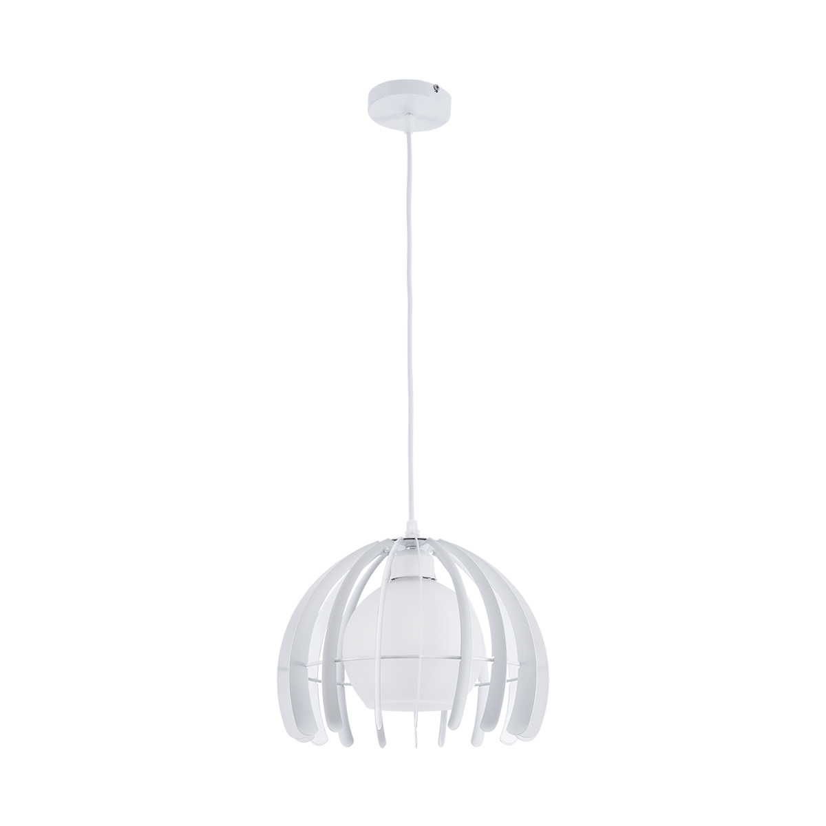 LEDTM® INGLEY 01225 Μοντέρνο Κρεμαστό Φωτιστικό Οροφής με Ντουί 1 x E27 AC 220-240V IP20 - Λευκό - Μ26 x Π26 x Υ21cm - Image 4