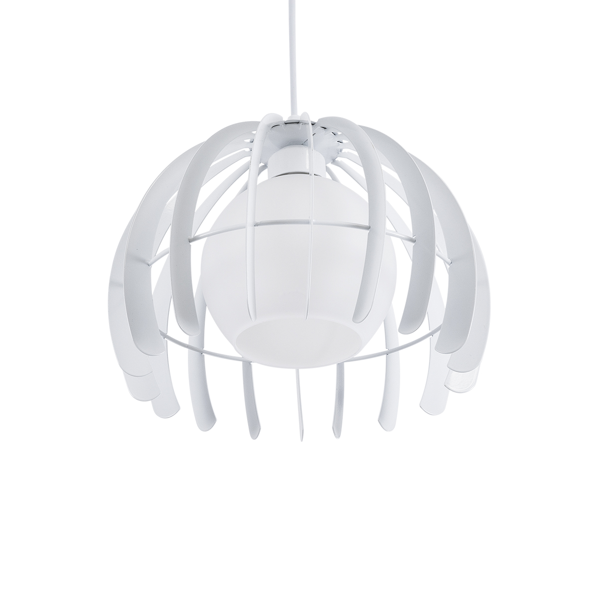 LEDTM® INGLEY 01225 Μοντέρνο Κρεμαστό Φωτιστικό Οροφής με Ντουί 1 x E27 AC 220-240V IP20 - Λευκό - Μ26 x Π26 x Υ21cm - Image 6