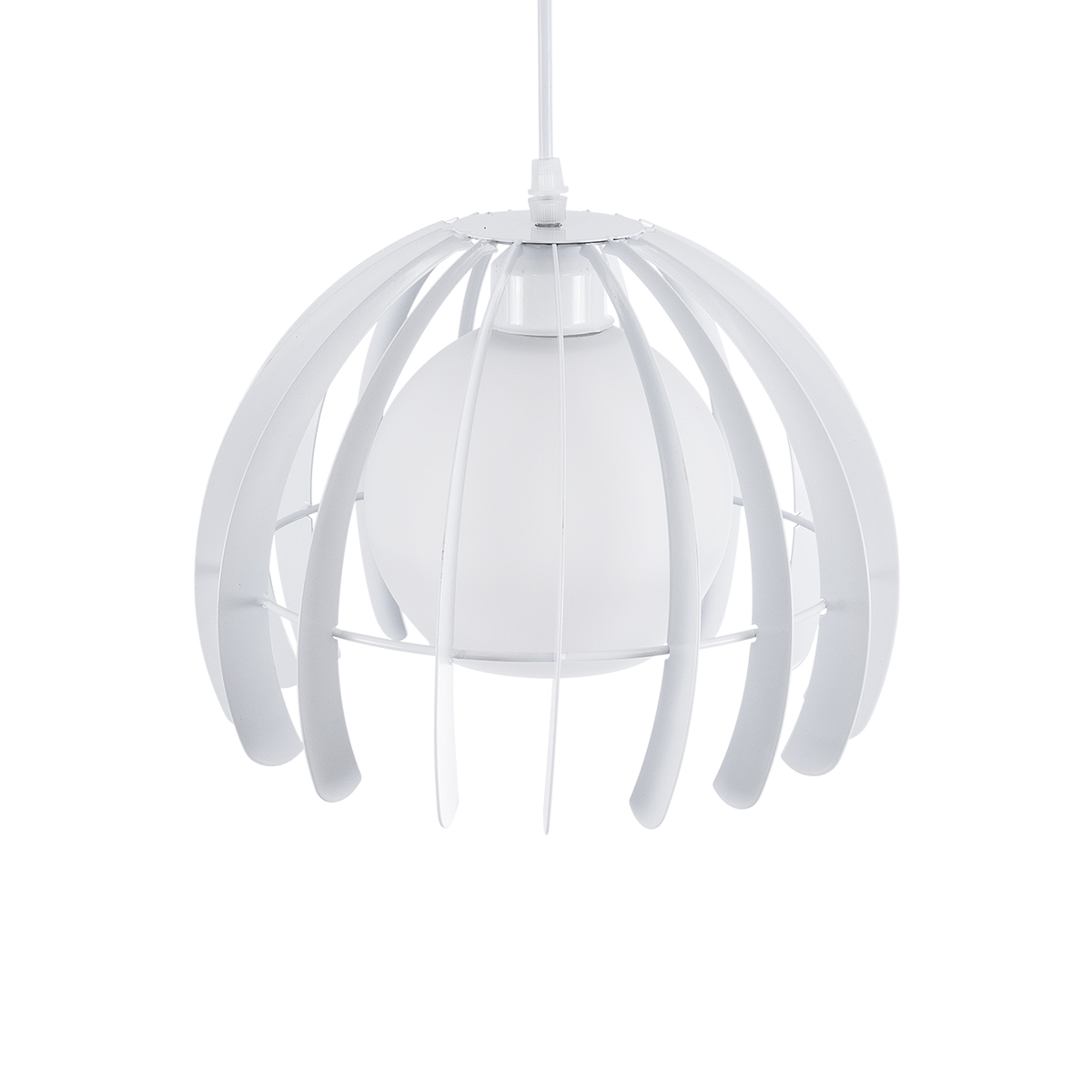 LEDTM® INGLEY 01225 Μοντέρνο Κρεμαστό Φωτιστικό Οροφής με Ντουί 1 x E27 AC 220-240V IP20 - Λευκό - Μ26 x Π26 x Υ21cm - Image 7