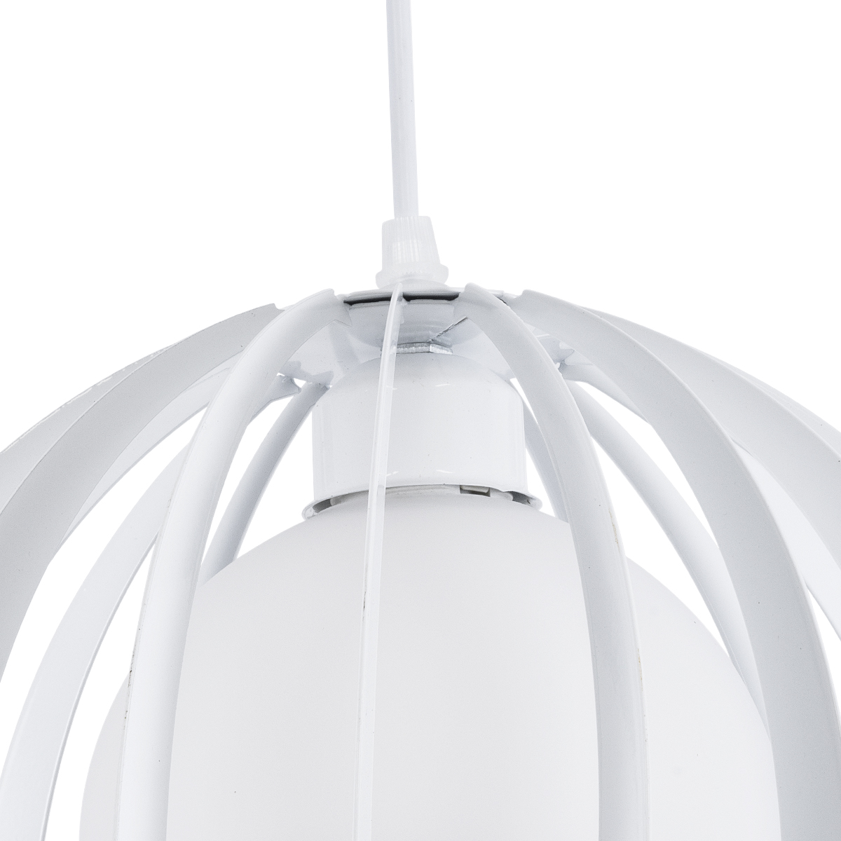 LEDTM® INGLEY 01225 Μοντέρνο Κρεμαστό Φωτιστικό Οροφής με Ντουί 1 x E27 AC 220-240V IP20 - Λευκό - Μ26 x Π26 x Υ21cm - Image 8