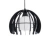LEDTM® INGLEY 01226 Μοντέρνο Κρεμαστό Φωτιστικό Οροφής με Ντουί 1 x E27 AC 220-240V IP20 - Μαύρο & Λευκό - Μ26 x Π26 x Υ21cm - Image 2