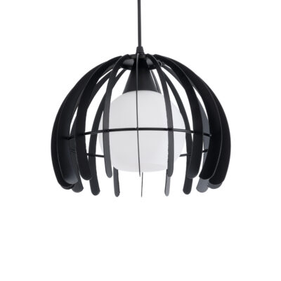 Alternative view of LEDTM® INGLEY 01226 Μοντέρνο Κρεμαστό Φωτιστικό Οροφής με Ντουί 1 x E27 AC 220-240V IP20 - Μαύρο & Λευκό - Μ26 x Π26 x Υ21cm