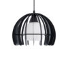 LEDTM® INGLEY 01226 Μοντέρνο Κρεμαστό Φωτιστικό Οροφής με Ντουί 1 x E27 AC 220-240V IP20 - Μαύρο & Λευκό - Μ26 x Π26 x Υ21cm - Image 5