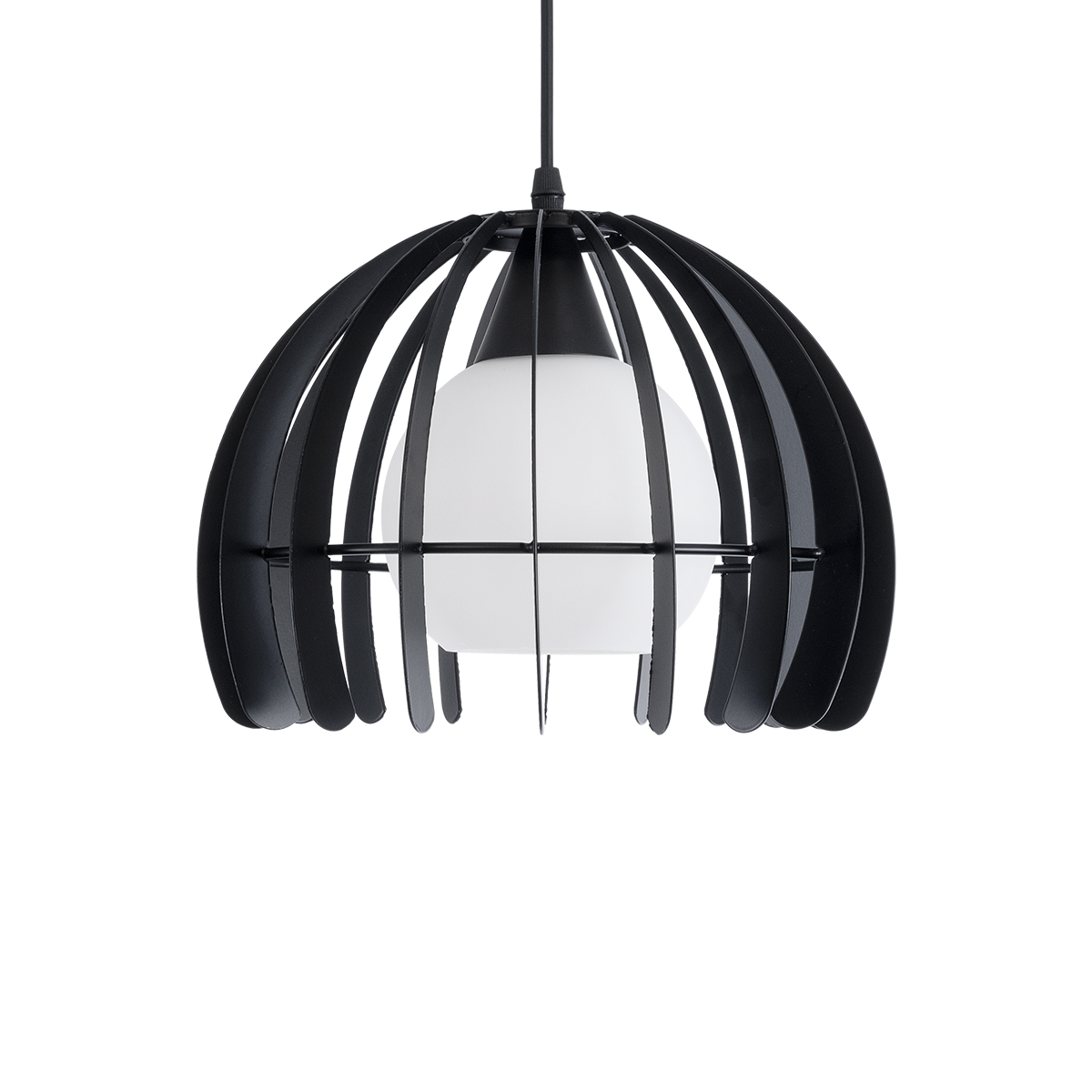 LEDTM® INGLEY 01226 Μοντέρνο Κρεμαστό Φωτιστικό Οροφής με Ντουί 1 x E27 AC 220-240V IP20 - Μαύρο & Λευκό - Μ26 x Π26 x Υ21cm - Image 5