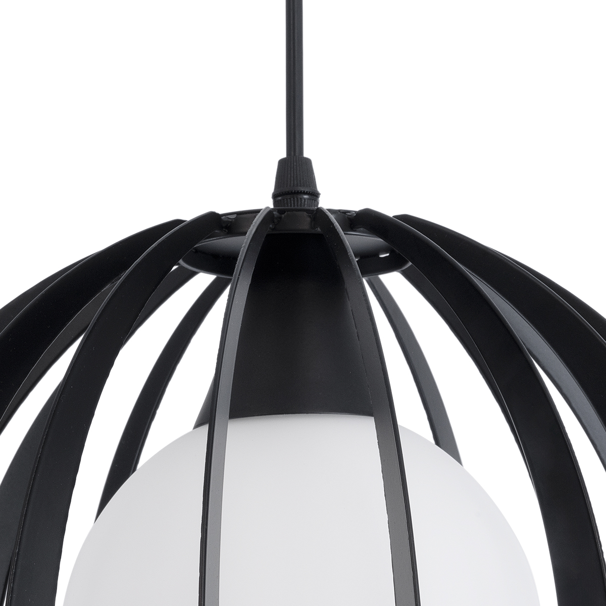LEDTM® INGLEY 01226 Μοντέρνο Κρεμαστό Φωτιστικό Οροφής με Ντουί 1 x E27 AC 220-240V IP20 - Μαύρο & Λευκό - Μ26 x Π26 x Υ21cm - Image 8