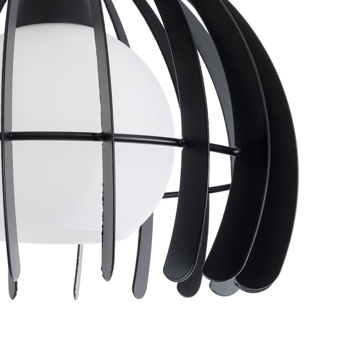 LEDTM® INGLEY 01226 Μοντέρνο Κρεμαστό Φωτιστικό Οροφής με Ντουί 1 x E27 AC 220-240V IP20 - Μαύρο & Λευκό - Μ26 x Π26 x Υ21cm - Image 9