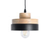 LEDTM® RUHIEL 01233 Μοντέρνο Κρεμαστό Φωτιστικό Οροφής με Ντουί 1 x E27 AC 220-240V IP20 - Μαύρο & Μπεζ - Μ18 x Π18 x Υ12cm - Image 5