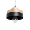 LEDTM® RUHIEL 01233 Μοντέρνο Κρεμαστό Φωτιστικό Οροφής με Ντουί 1 x E27 AC 220-240V IP20 - Μαύρο & Μπεζ - Μ18 x Π18 x Υ12cm - Image 6