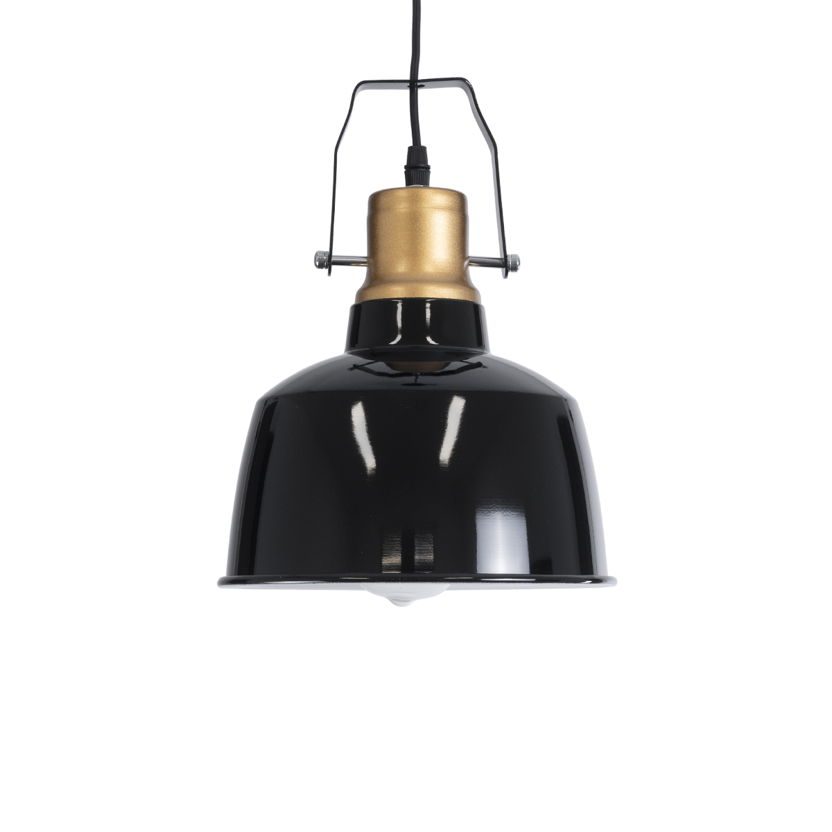 LEDTM® DEVOTA 01235 Vintage Κρεμαστό Φωτιστικό Οροφής με Ντουί 1 x E27 AC 220-240V IP20 - Μαύρο & Χρυσό - Μ22 x Π22 x Υ30cm - Image 5