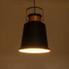 LEDTM® NUNZIATA 01236 Vintage Κρεμαστό Φωτιστικό Οροφής με Ντουί 1 x E27 AC 220-240V IP20 - Μαύρο & Χρυσό - Μ26 x Π26 x Υ40cm - Image 3