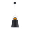 LEDTM® NUNZIATA 01236 Vintage Κρεμαστό Φωτιστικό Οροφής με Ντουί 1 x E27 AC 220-240V IP20 - Μαύρο & Χρυσό - Μ26 x Π26 x Υ40cm - Image 4