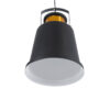 LEDTM® NUNZIATA 01236 Vintage Κρεμαστό Φωτιστικό Οροφής με Ντουί 1 x E27 AC 220-240V IP20 - Μαύρο & Χρυσό - Μ26 x Π26 x Υ40cm - Image 6