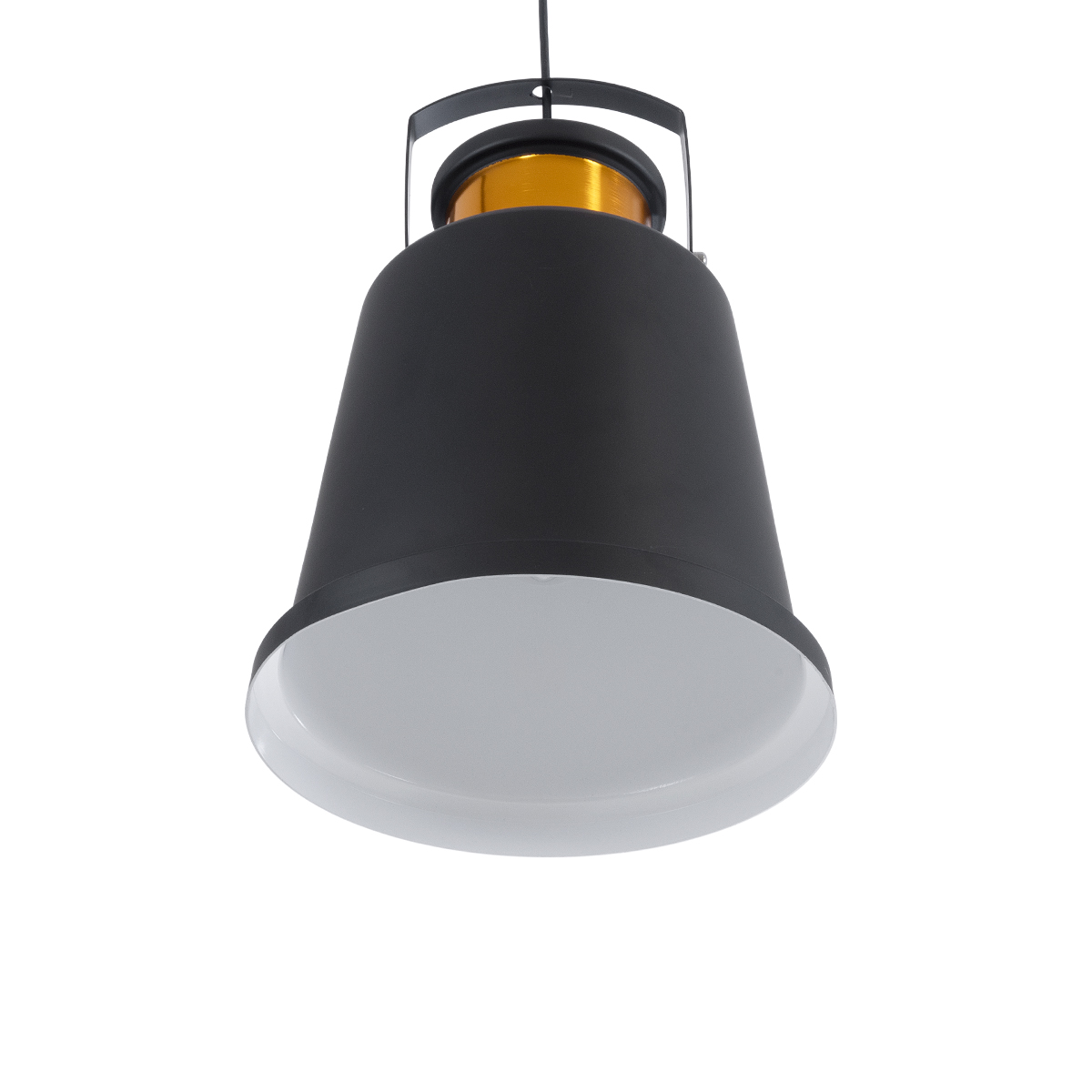 LEDTM® NUNZIATA 01236 Vintage Κρεμαστό Φωτιστικό Οροφής με Ντουί 1 x E27 AC 220-240V IP20 - Μαύρο & Χρυσό - Μ26 x Π26 x Υ40cm - Image 6