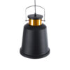 LEDTM® NUNZIATA 01236 Vintage Κρεμαστό Φωτιστικό Οροφής με Ντουί 1 x E27 AC 220-240V IP20 - Μαύρο & Χρυσό - Μ26 x Π26 x Υ40cm - Image 7