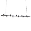 LEDTM® ALFREDA 01242 Μοντέρνο Κρεμαστό Φωτιστικό Οροφής με Ντουί 10 x E27 AC 220-240V IP20 - Μαύρο - Μ140 x Π18 x Υ7cm - Image 4