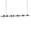 LEDTM® ALFREDA 01242 Μοντέρνο Κρεμαστό Φωτιστικό Οροφής με Ντουί 10 x E27 AC 220-240V IP20 - Μαύρο - Μ140 x Π18 x Υ7cm - Image 5