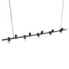 LEDTM® ALFREDA 01242 Μοντέρνο Κρεμαστό Φωτιστικό Οροφής με Ντουί 10 x E27 AC 220-240V IP20 - Μαύρο - Μ140 x Π18 x Υ7cm - Image 6