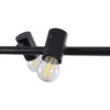 LEDTM® ALFREDA 01242 Μοντέρνο Κρεμαστό Φωτιστικό Οροφής με Ντουί 10 x E27 AC 220-240V IP20 - Μαύρο - Μ140 x Π18 x Υ7cm - Image 8