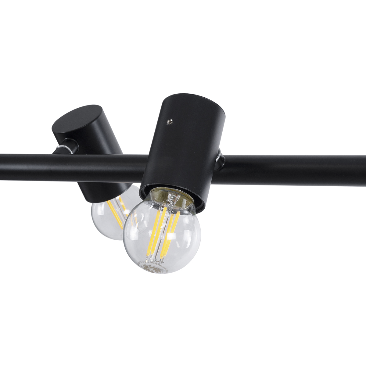 LEDTM® ALFREDA 01242 Μοντέρνο Κρεμαστό Φωτιστικό Οροφής με Ντουί 10 x E27 AC 220-240V IP20 - Μαύρο - Μ140 x Π18 x Υ7cm - Image 8
