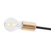 LEDTM® OLINDA 01244 Μοντέρνο Φωτιστικό Οροφής με Ντουί 10 x E27 AC 220-240V IP20 - Μαύρο & Χρυσό - Μ102 x Π102 x Υ17cm - Image 7
