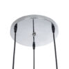 LEDTM® RAINELDA 01246 Μοντέρνο Κρεμαστό Φωτιστικό Οροφής με Ντουί 3 x E27 AC 220-240V IP20 - Μαύρο & Λευκό - Μ35 x Π35 x Υ110cm - Image 8