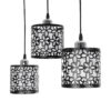 LEDTM® RAINELDA 01247 Μοντέρνο Κρεμαστό Φωτιστικό Οροφής με Ντουί 3 x E27 AC 220-240V IP20 - Μαύρο & Λευκό - Μ60 x Π15 x Υ19cm - Image 7