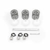 LEDTM® RAINELDA 01247 Μοντέρνο Κρεμαστό Φωτιστικό Οροφής με Ντουί 3 x E27 AC 220-240V IP20 - Μαύρο & Λευκό - Μ60 x Π15 x Υ19cm - Image 9