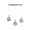 LEDTM® BOUQUET 01249 Μοντέρνο Κρεμαστό Φωτιστικό Οροφής με Ντουί 3 x E27 AC 220-240V IP20 - Ασημί & Μωβ - Μ66 x Π18 x Υ24cm - Image 6