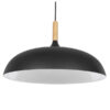 LEDTM® VALLETE 01258 Μοντέρνο Κρεμαστό Φωτιστικό Οροφής με Ντουί 1 x E27 AC 220-240V IP20 - Μαύρο & Μπεζ - Μ45 x Π45 x Υ27cm - Image 5