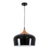 LEDTM® VILI 01261 Μοντέρνο Κρεμαστό Φωτιστικό Οροφής με Ντουί 1 x E27 AC 220-240V IP20 - Μαύρο & Μπεζ - Μ35 x Π35 x Υ27cm - Image 4