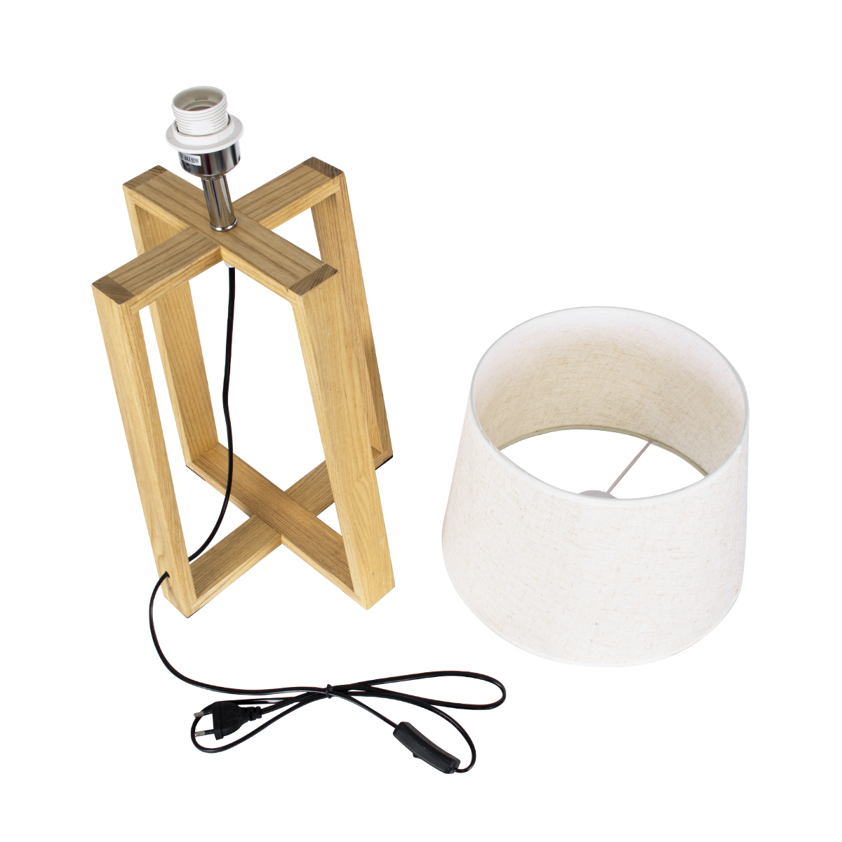 LEDTM® SQUID 01265 Μοντέρνο Επιτραπέζιο Φωτιστικό Πορτατίφ με Ντουί 1 x E27 AC 220-240V IP20 - Μπεζ - Μ30 x Π30 x Υ63cm - Image 13