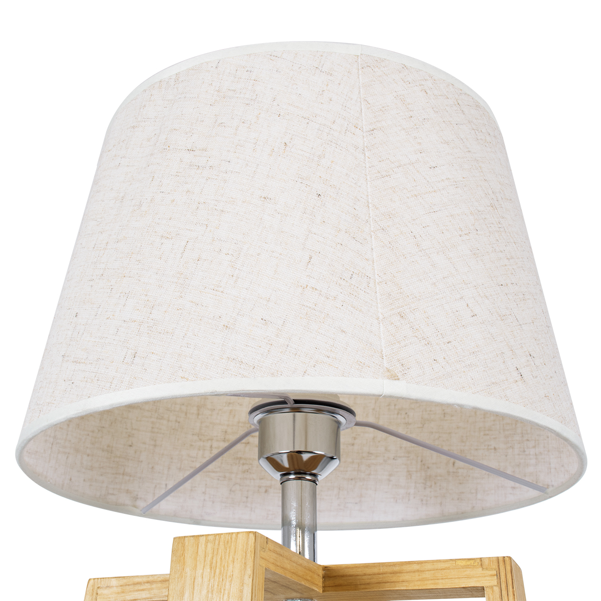 LEDTM® SQUID 01265 Μοντέρνο Επιτραπέζιο Φωτιστικό Πορτατίφ με Ντουί 1 x E27 AC 220-240V IP20 - Μπεζ - Μ30 x Π30 x Υ63cm - Image 9