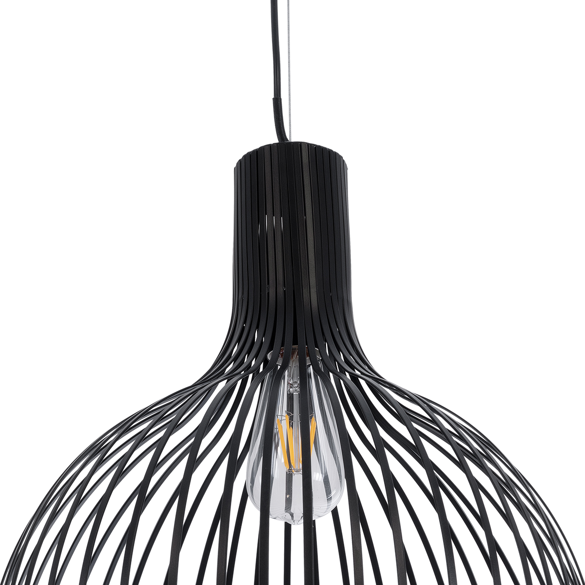 LEDTM® SCANDI 01266 Μοντέρνο Κρεμαστό Φωτιστικό Οροφής με Ντουί 1 x E27 AC 220-240V IP20 - Μαύρο - Μ38 x Π38 x Υ50cm - Image 8