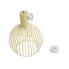 LEDTM® SCANDI 01267 Vintage Κρεμαστό Φωτιστικό Οροφής με Ντουί 1 x E27 AC 220-240V IP20 - Μπεζ - Μ38 x Π38 x Y50cm - Image 11