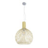 LEDTM® SCANDI 01267 Vintage Κρεμαστό Φωτιστικό Οροφής με Ντουί 1 x E27 AC 220-240V IP20 - Μπεζ - Μ38 x Π38 x Y50cm - Image 4